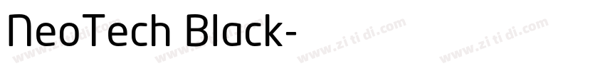 NeoTech Black字体转换